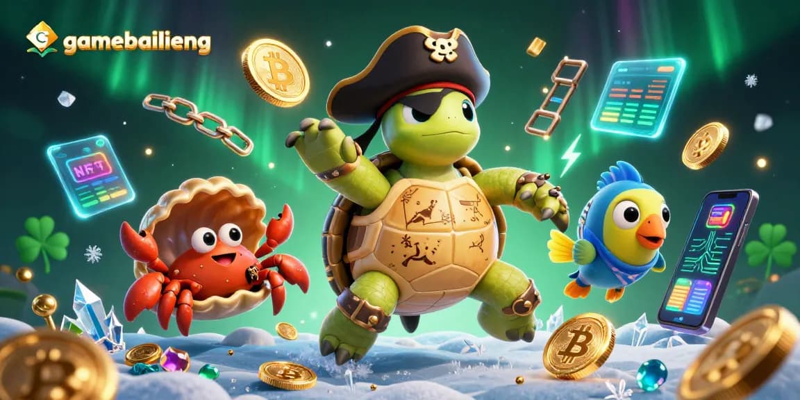 Win exciting rewards with gamebailieng in this vibrant casino-themed 3D illustration.