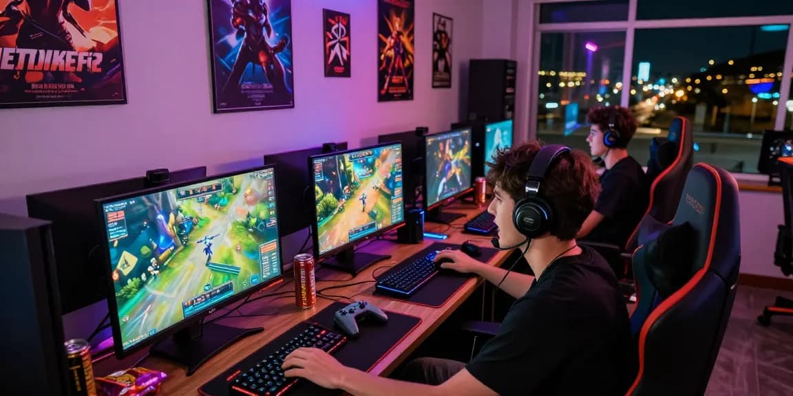 Engaging online gaming scene with vibrant displays showcasing nhà cái ok8386 and interactive gaming elements.