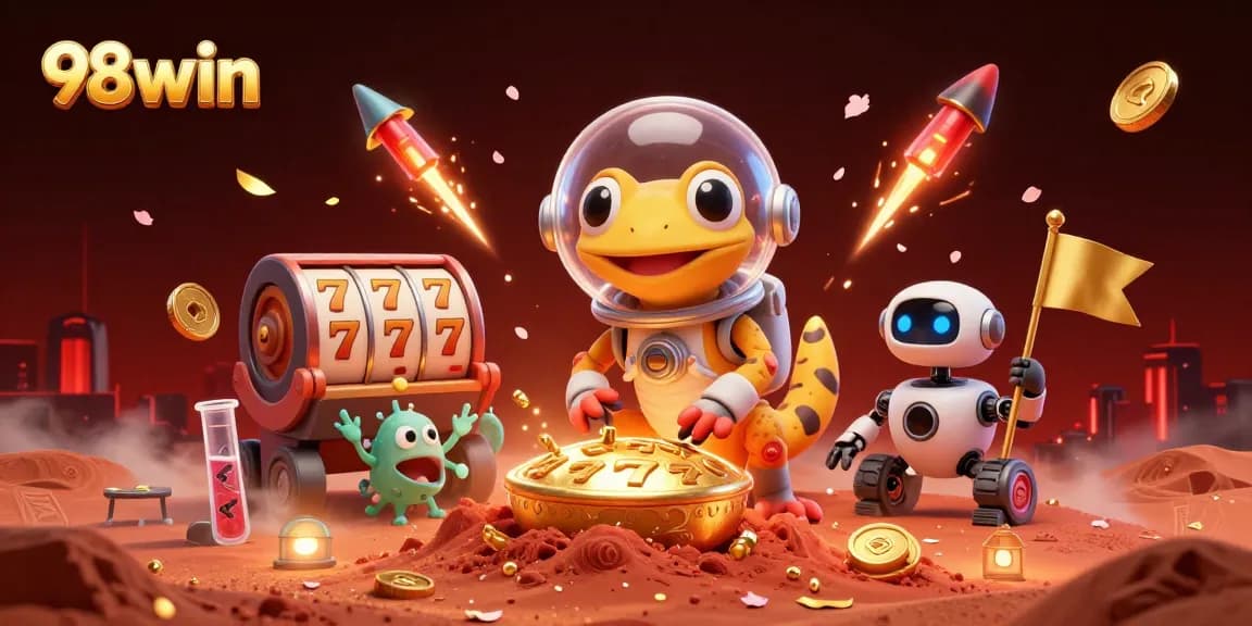 Experience thrilling gaming at 98win with a magical Martian casino adventure featuring lucky slots.