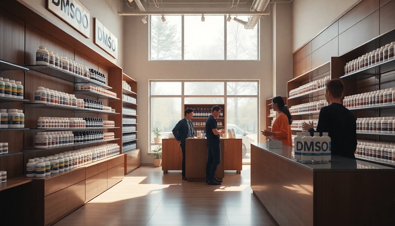 Shop at dmso store inc for high-quality dimethyl sulfoxide products in a welcoming environment.
