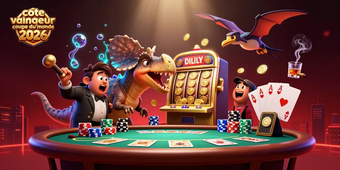Célébrez la cote vainqueur coupe du monde 2026 avec des dinosaures et des jackpots
