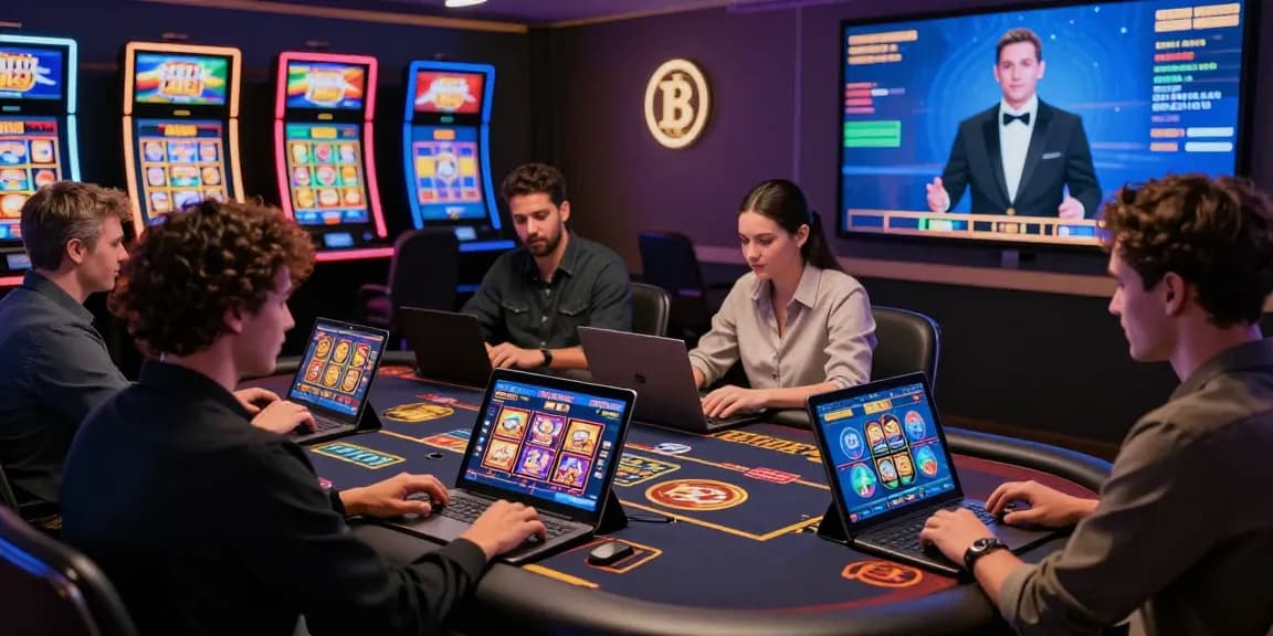 Engaging players at https://88m.locker/ enjoying live casino experiences with vibrant graphics.