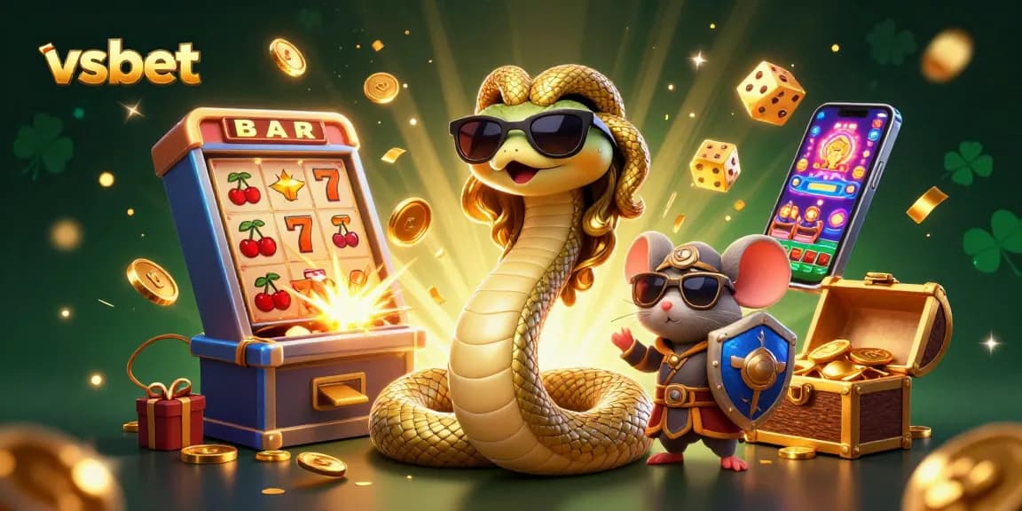 The Medusa character and warrior mouse showcase exciting gameplay at vsbet casino with rich 3D elements and golden jackpots.