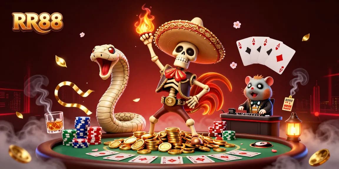 Win big at RR88 with vibrant 3D animation featuring exciting poker action!