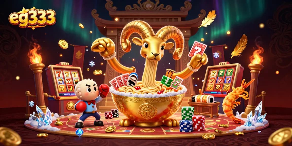 Experience high-energy gameplay with eg333 in a vibrant casino scene featuring characters and slot elements.