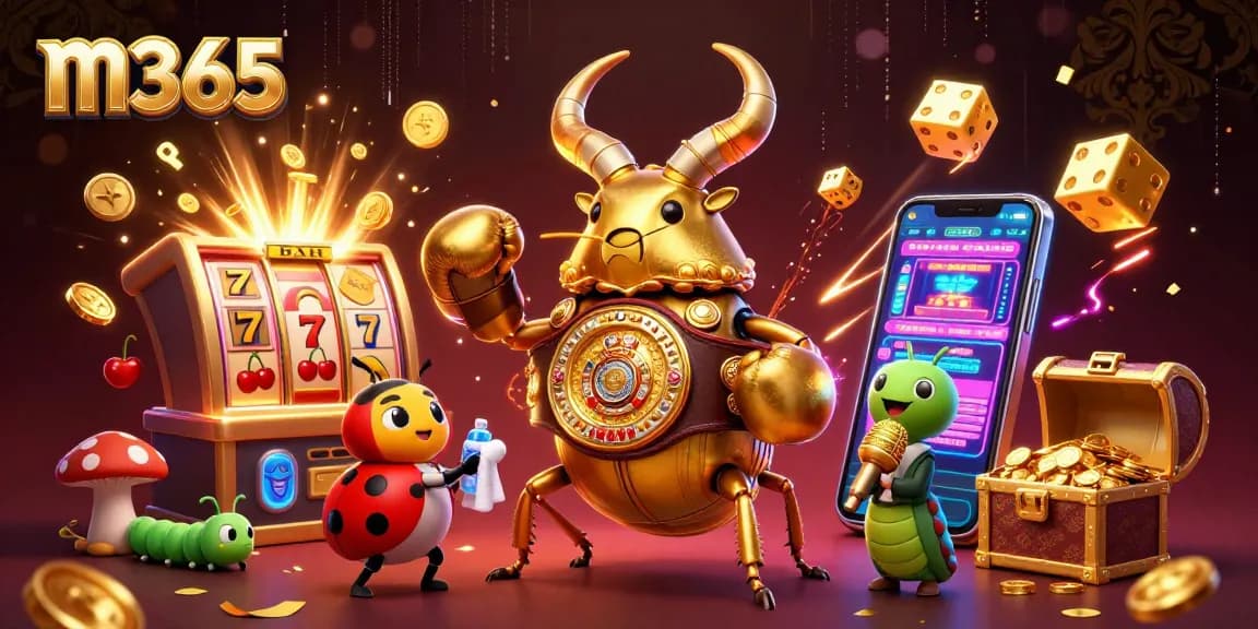 Engage with the thrilling m365 casino experience, highlighted by an energetic scene of winning and excitement.