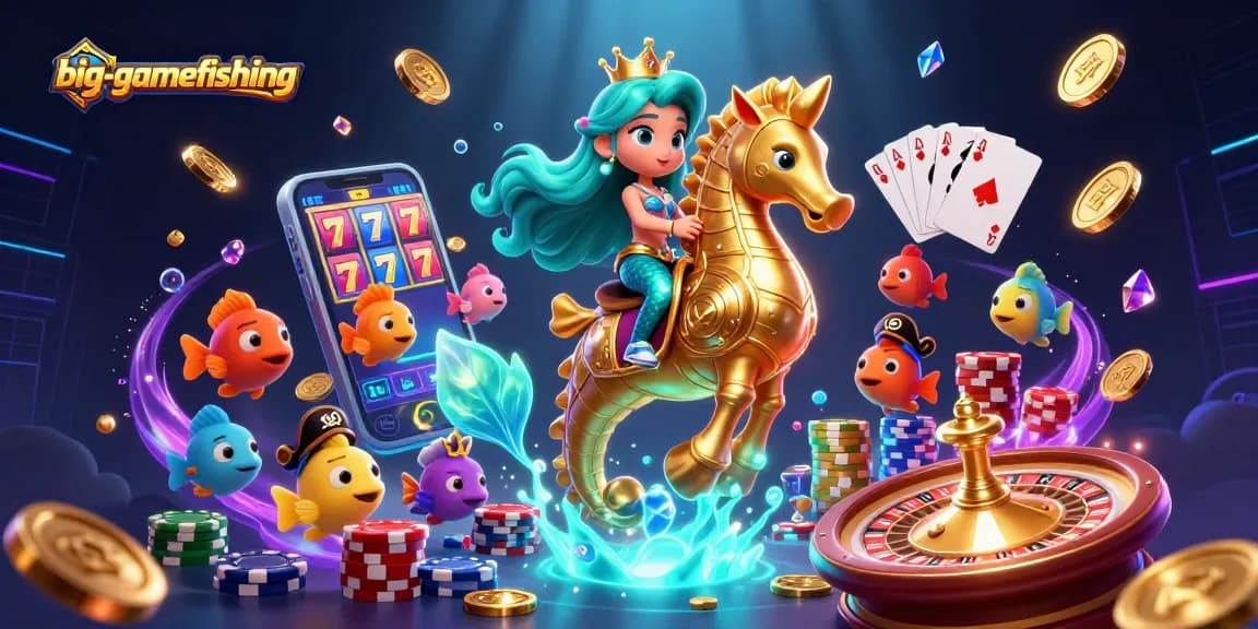 Experience exciting big-gamefishing adventures with vibrant visuals of the casino theme