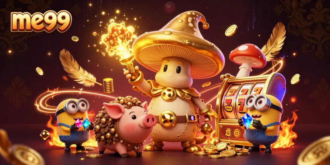Experience winning thrills at me99 with a golden wizard and treasure sniffing truffle pig.