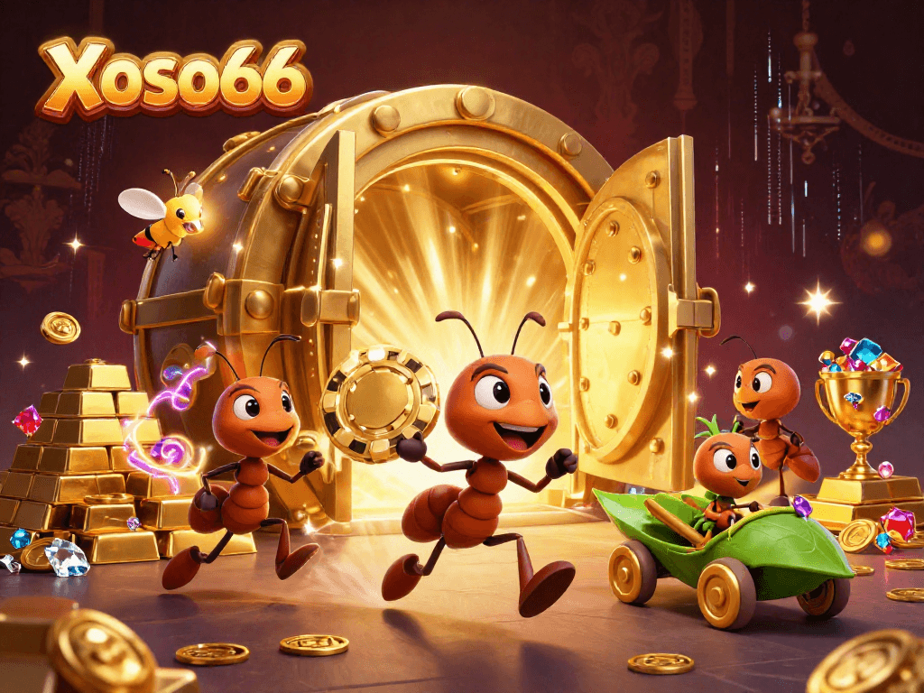 Xoso66 engages players in a vibrant casino heist adventure filled with treasure and excitement.