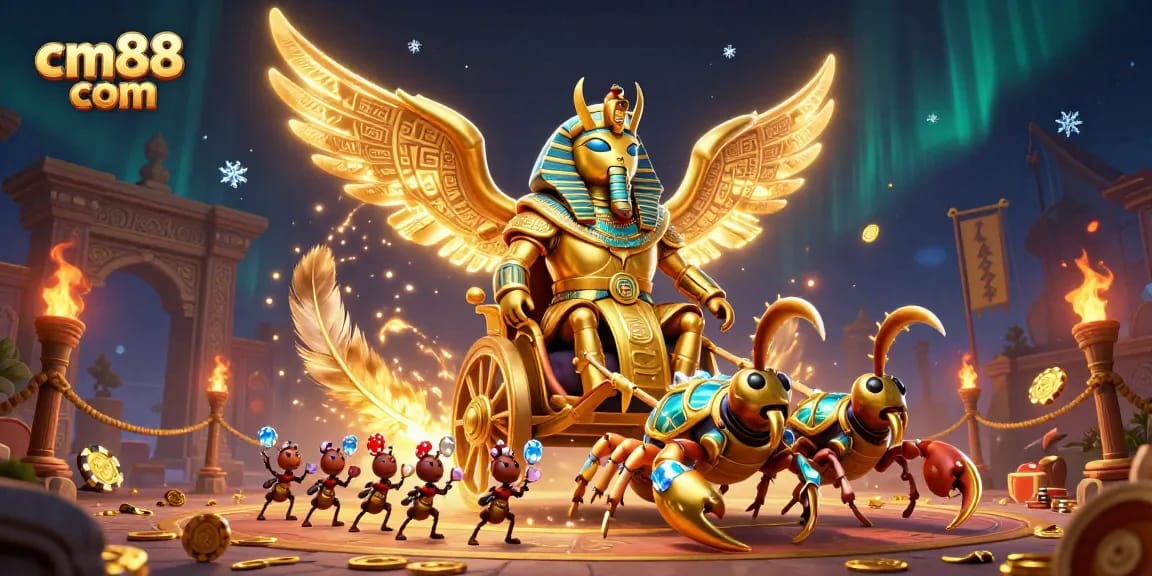 Experience exciting gaming action with cm88 com at this lively casino-themed illustration.