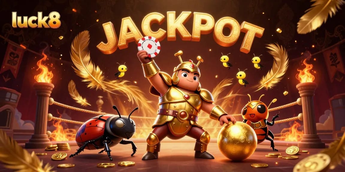 Experience the thrill of jackpots at luck8 with vibrant 3D characters and interactive gaming elements.