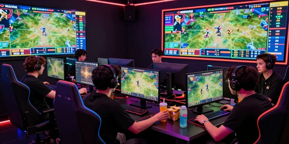 Exciting live esports betting scene with Esportiva Bet players interacting and engaging in real-time action.