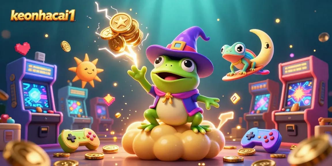 Engage with thrilling odds at keonhacai1 amidst a storm of golden coins and gaming excitement.