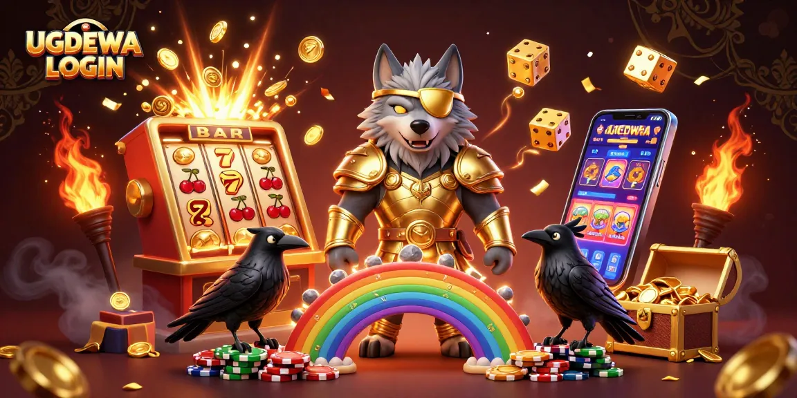 Experience exciting gameplay with UGDEWA LOGIN, showcasing a dynamic scene full of vibrant casino action and characters.