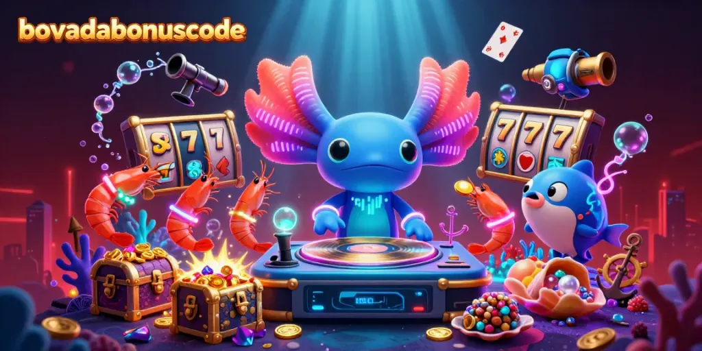 Experience exciting gaming with the bovadabonuscode in this vibrant underwater casino scene.