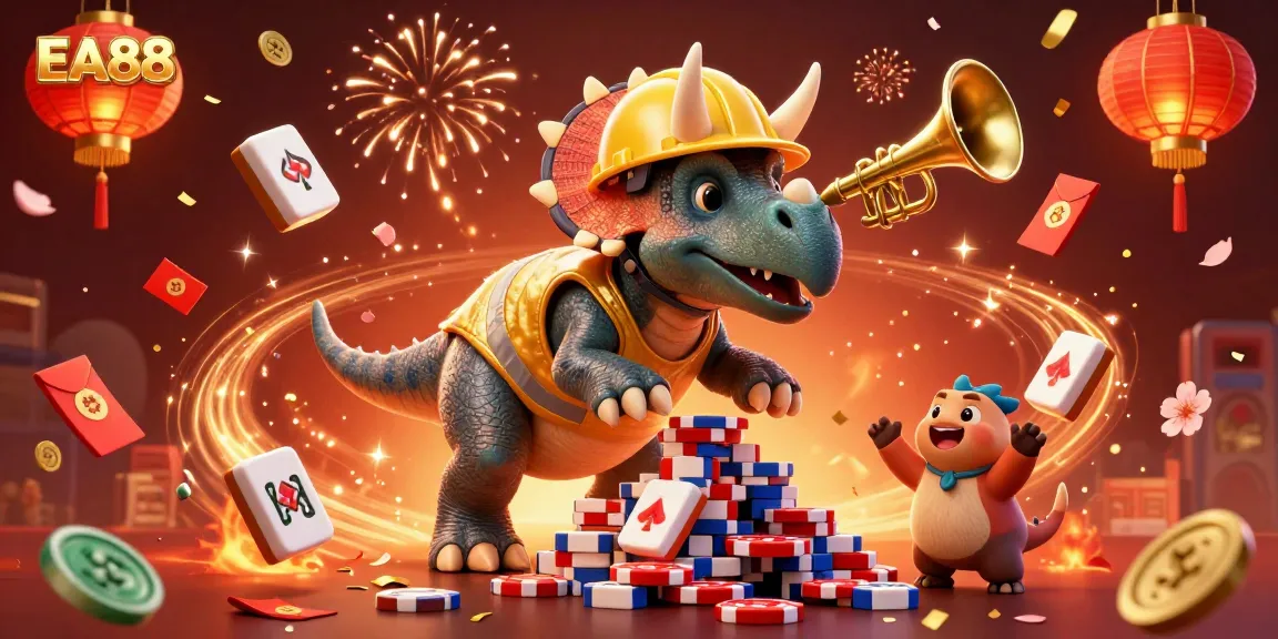Join the EA88 casino fun, betting on vibrant poker chips and celebrating wins with enchanting characters!