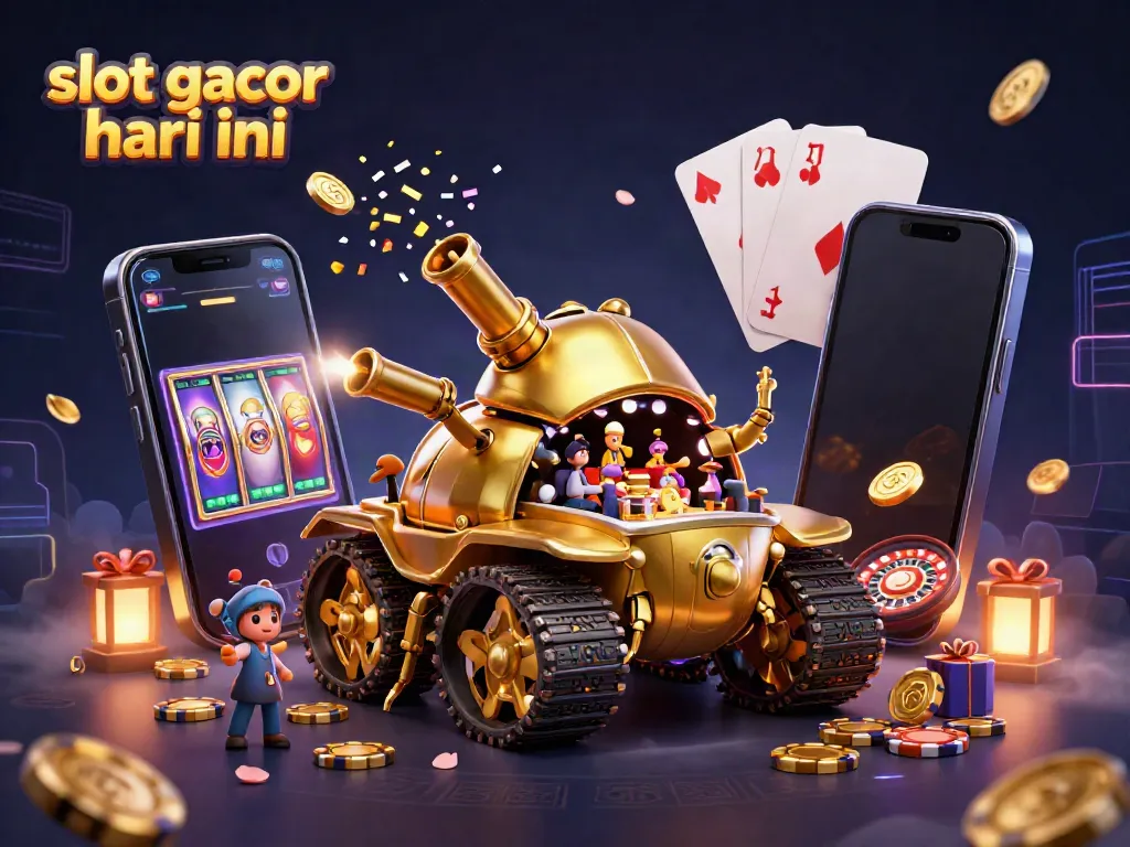 Menghadirkan slot gacor hari ini dengan 3D tank kumbang emas dan elemen kasino yang memukau, memikat perhatian pemain.