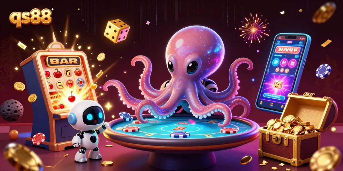 Experience thrilling gameplay at qs88 with unique alien casino characters and vibrant game elements.