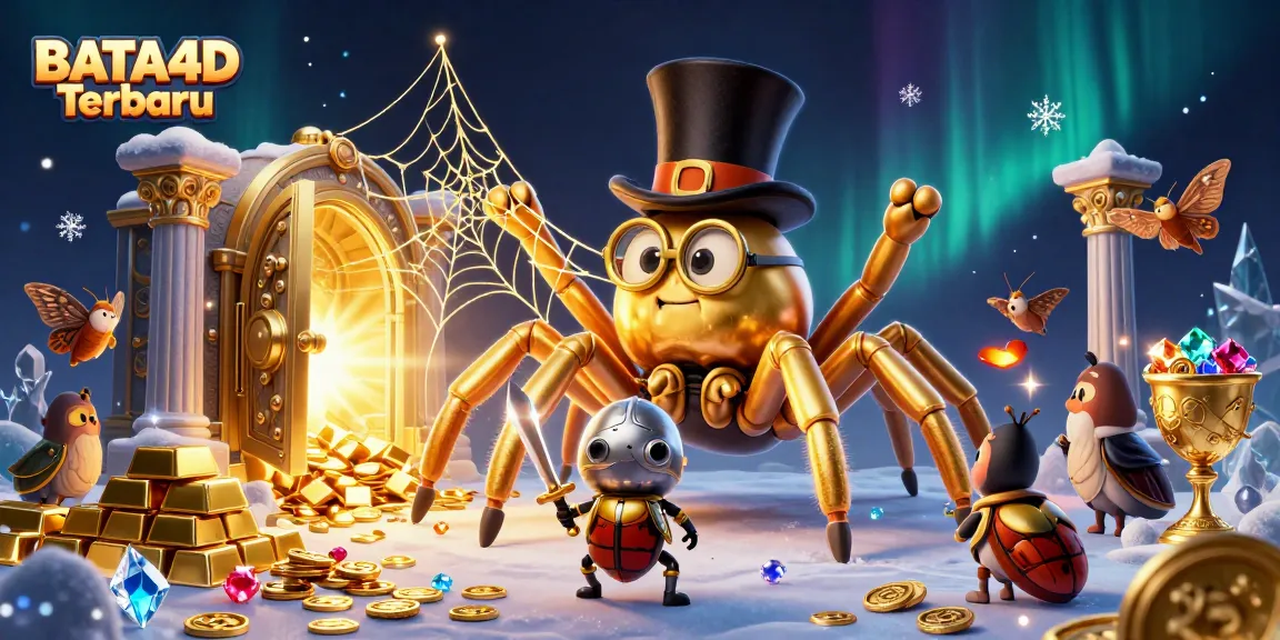 Reveal jackpots at BATA4D Terbaru with elegant creatures amidst gold and treasures.