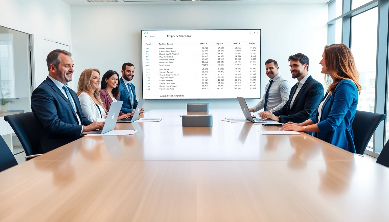Showcasing a professional team providing multi-state title and escrow services in a collaborative office.