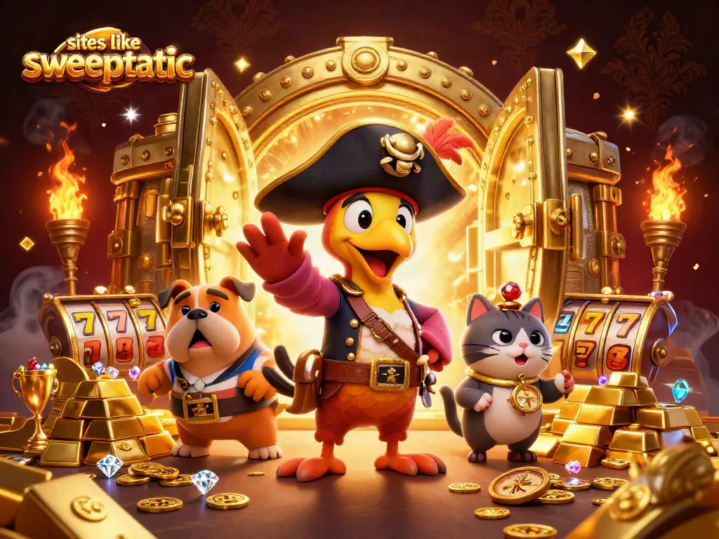 Play exciting games like Sweeptastic while exploring rich treasure visuals.