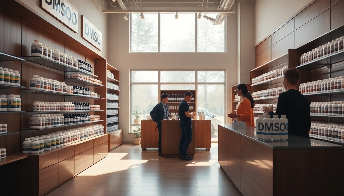 Shop at dmso store inc for high-quality dimethyl sulfoxide products in a welcoming environment.