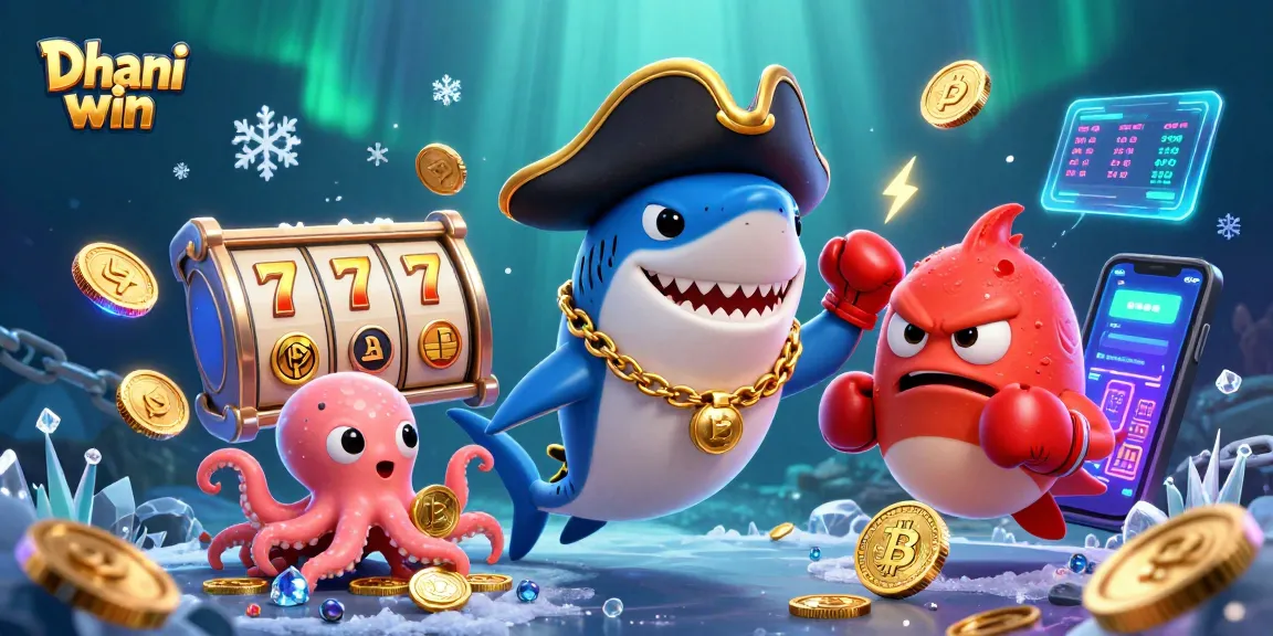 Dhani win showcases exciting slot gameplay with vibrant characters and coins.