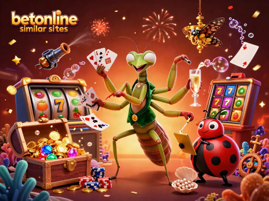 Experience engaging gameplay with betonline similar sites featuring 3D cartoon characters in a vibrant casino atmosphere.
