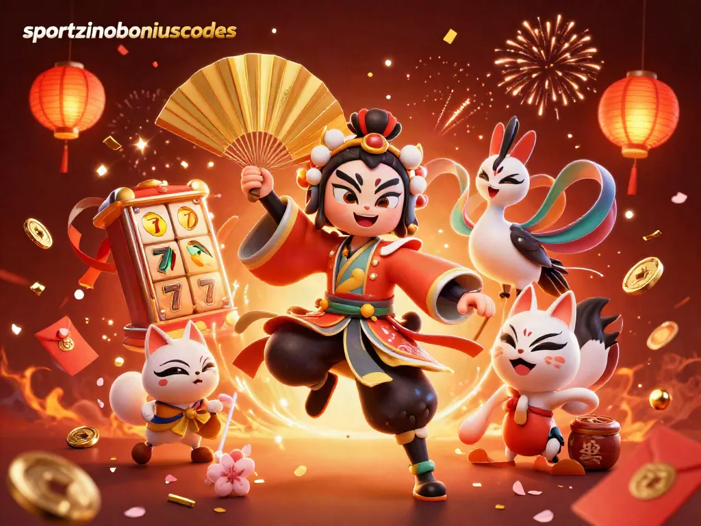 Experience winning with sportzinobonuscodes in a vibrant casino-themed illustration.