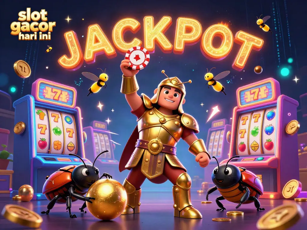 Experience thrilling wins at slot gacor hari ini with exciting characters and vibrant casino elements.