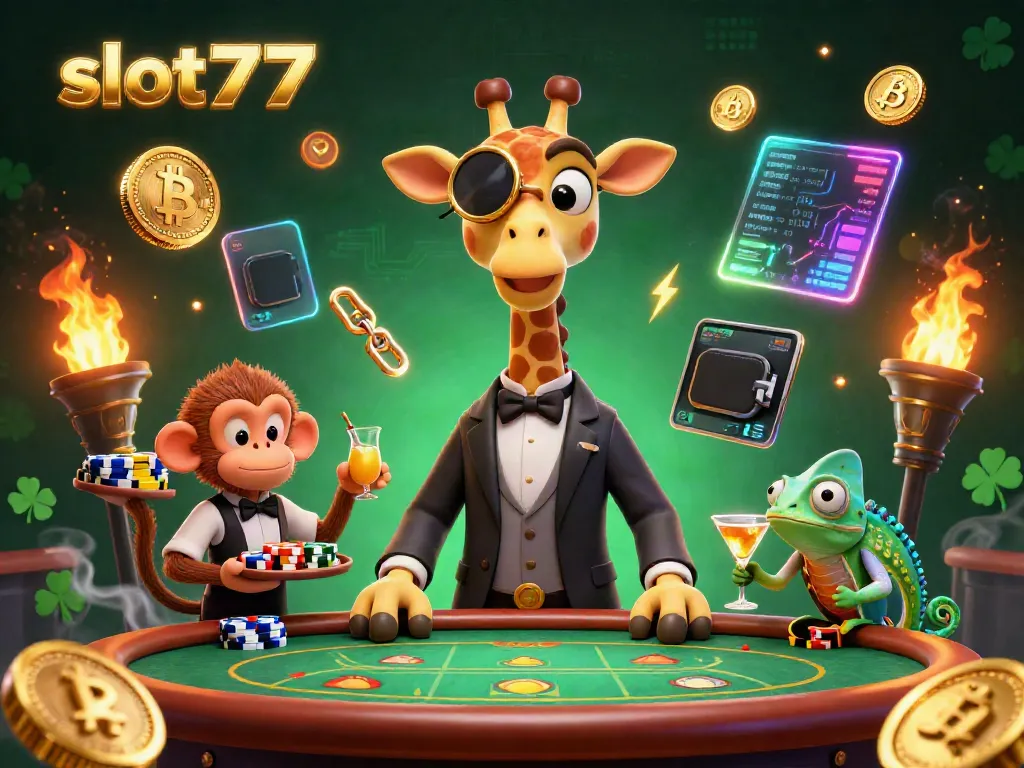 Permainan slot777 yang menarik dengan karakter lucu dan berbagai simbol keberuntungan di dalamnya.