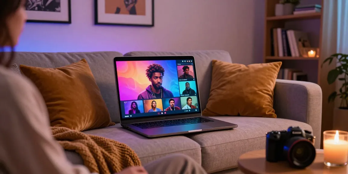 Engaging NSFW AI chat session depicting personalized character interaction in a cozy room.