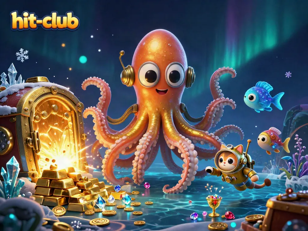 Experience the thrill of winning at hit-club with vibrant treasure-filled scenes and dynamic action.