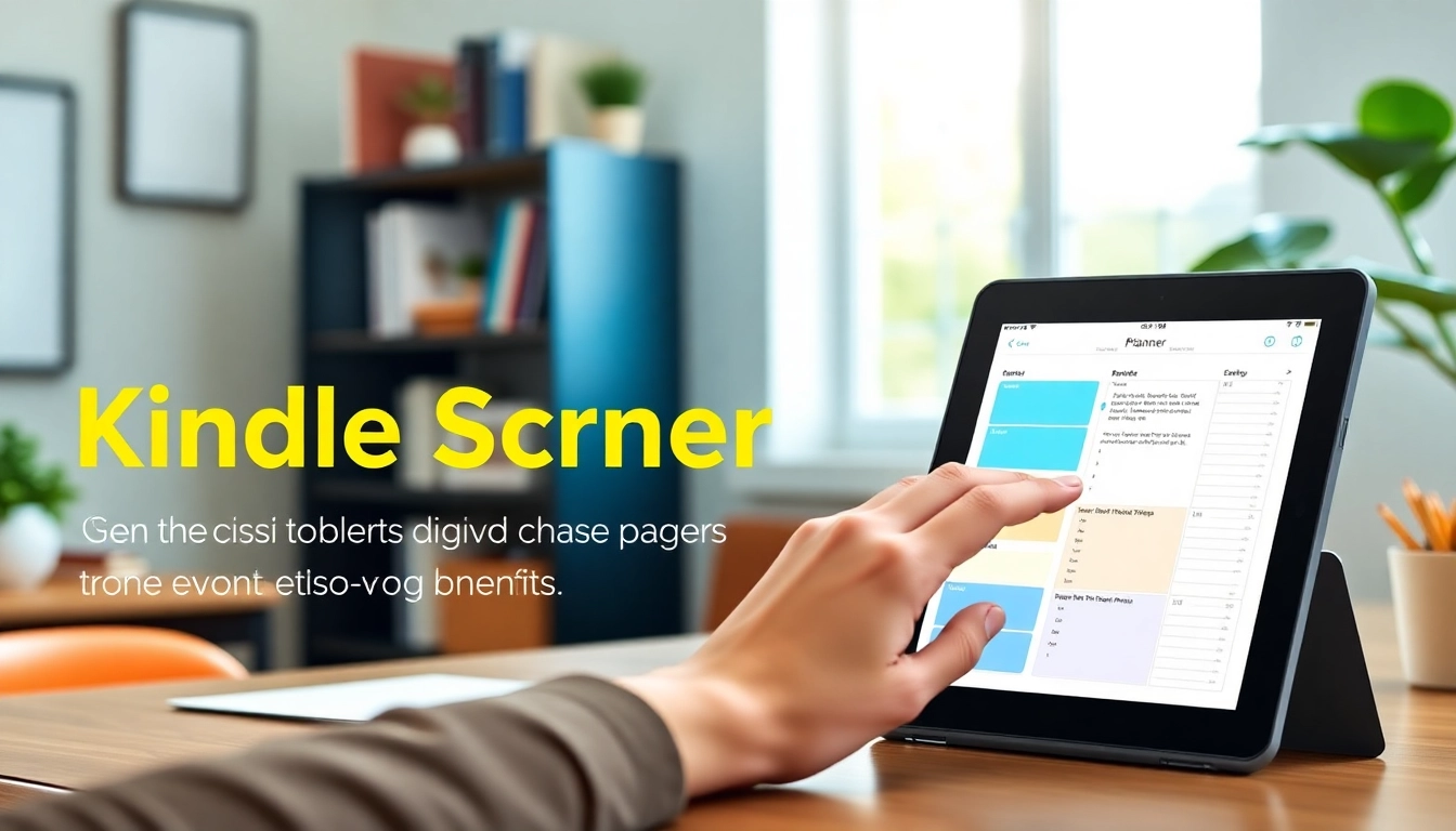Enhance your organization with Planners for Kindle Scribe in a vibrant, interactive setup.