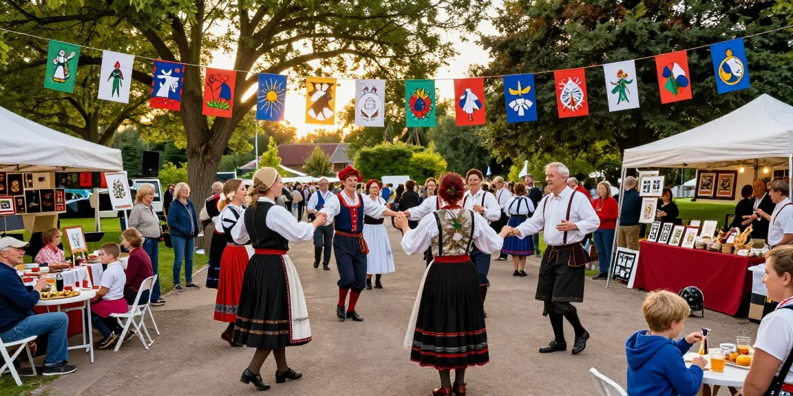 Cultural festival scene with lively participants showcasing M98 ล๊อตเว็บตรง 2026 in a vibrant celebration of Breton heritage.