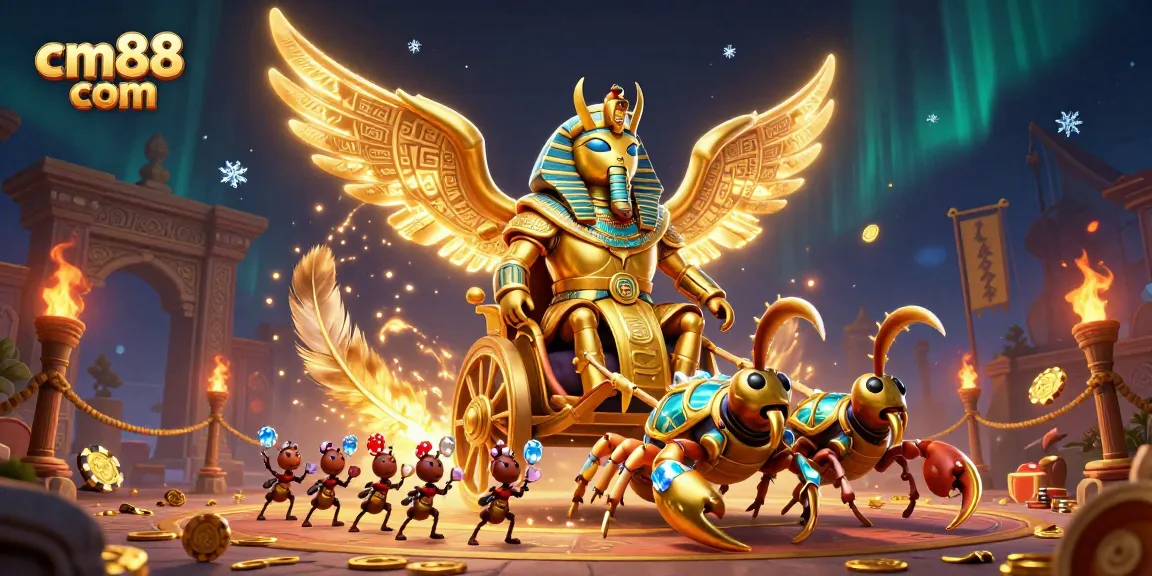 Experience exciting gaming action with cm88 com at this lively casino-themed illustration.
