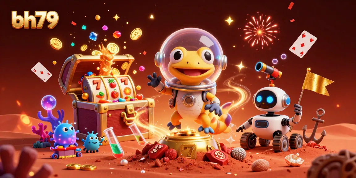 Experience the excitement of bh79 with a vibrant Martian-themed casino adventure.