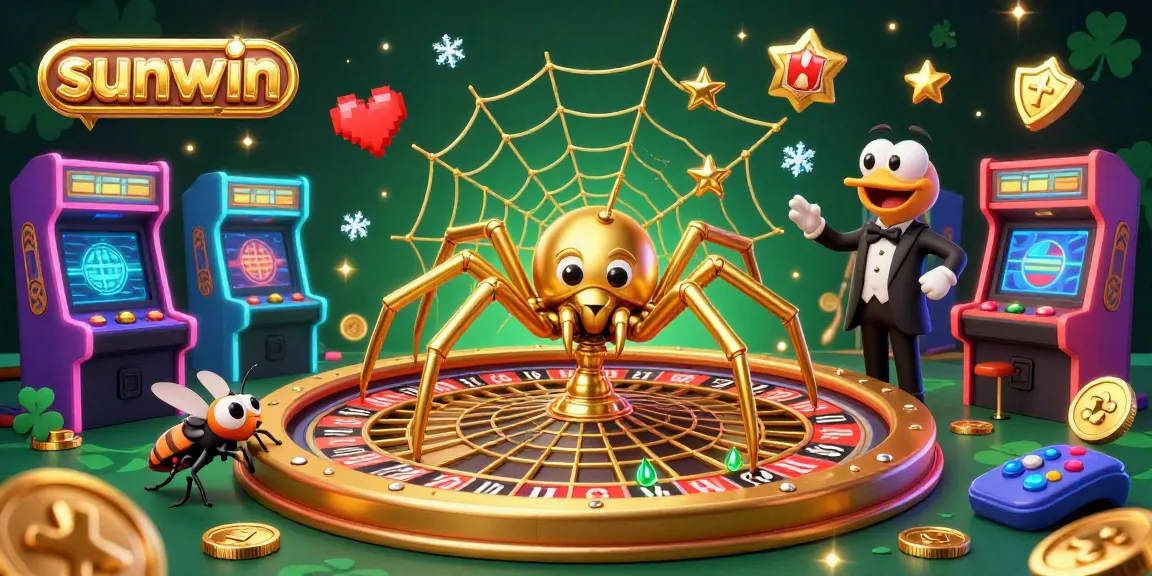 Experience thrilling bets at sunwin's lively casino with 3D spider and centipede croupier.