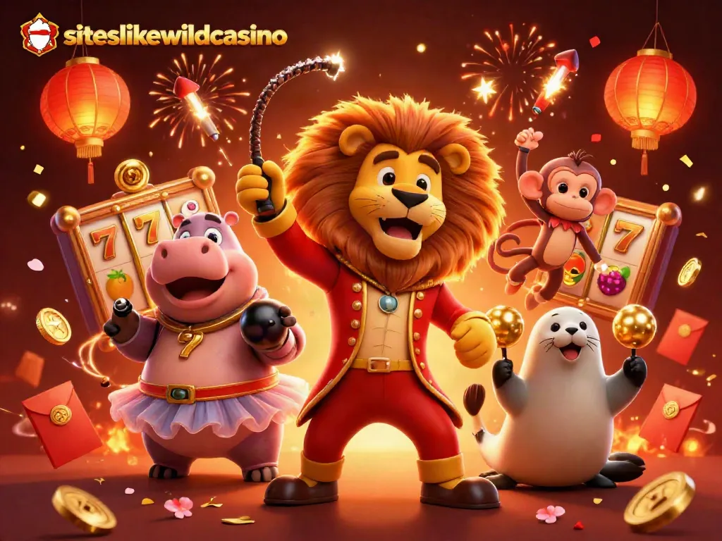 Experience excitement at siteslikewildcasino with a colorful 3D casino scene featuring iconic characters and elements.