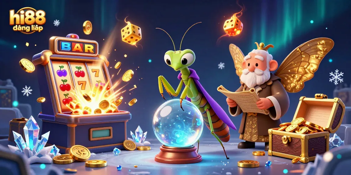 Engage with hi88 đăng nhập while enjoying vibrant casino thrills and mystical experiences in a 3D illustration.
