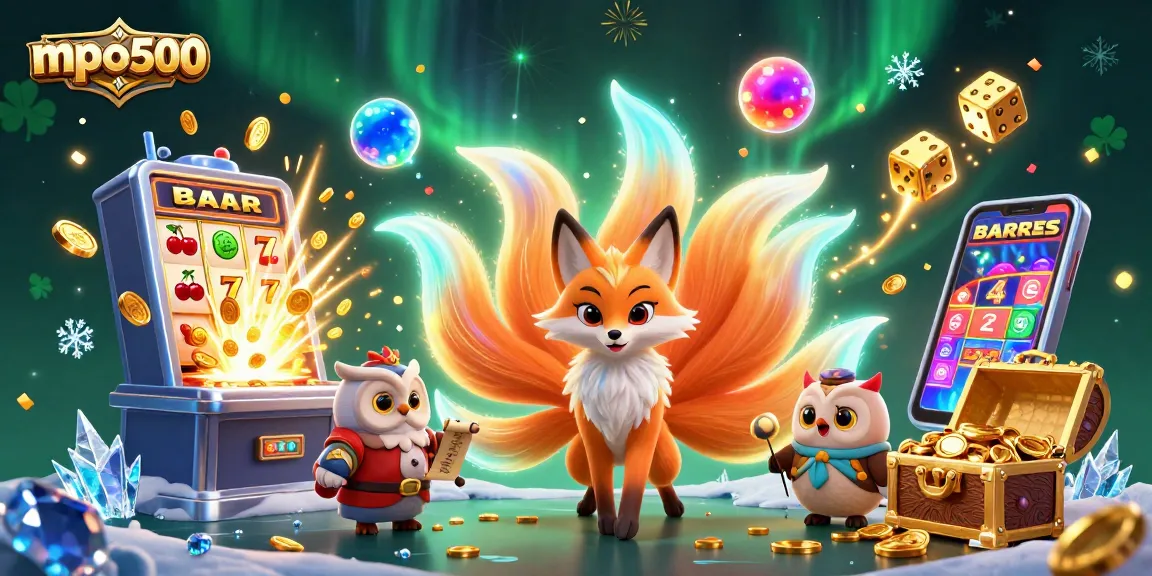 Experience the excitement of mpo500 with colorful spirits and a jackpot slot machine bursting coins