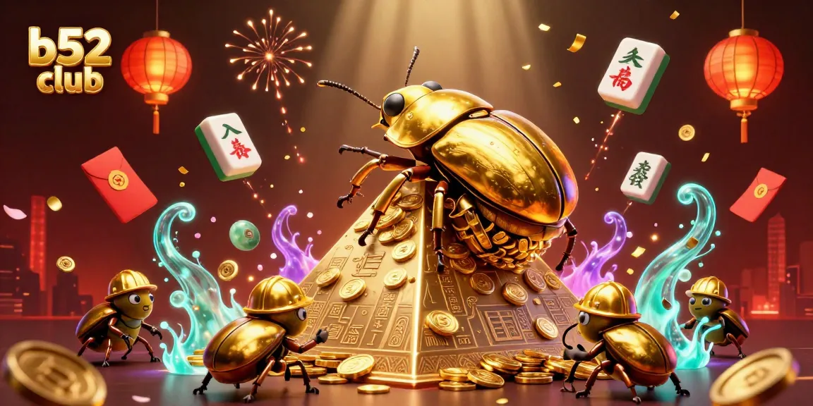 Engage with the exciting world of b52 club through vibrant 3D casino illustrations featuring unique characters and dynamic elements.