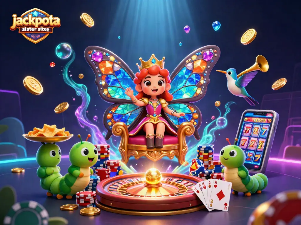 Experience the thrill of jackpota sister sites with a vibrant, engaging casino scene featuring rich game elements.