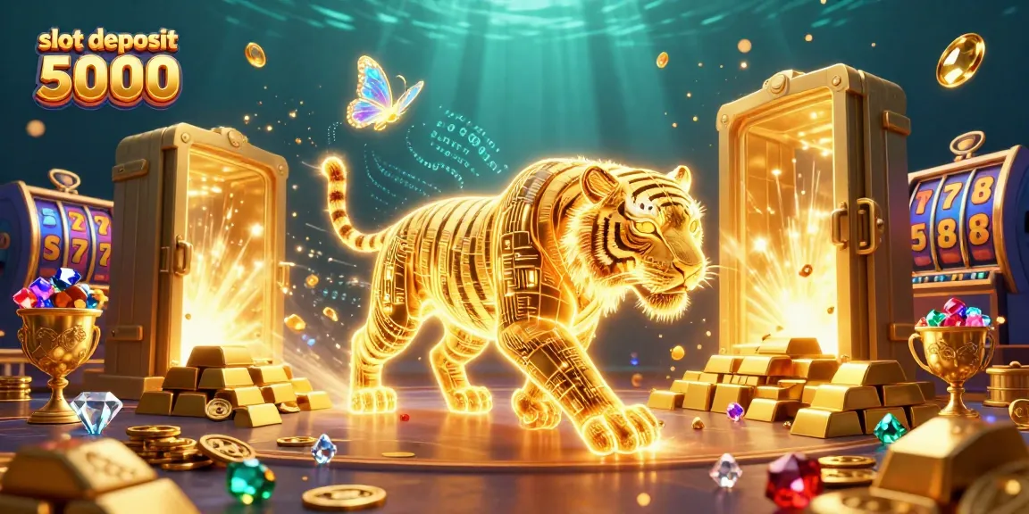 Experience thrilling wins at slot deposit 5000 in a vibrant digital casino scene.