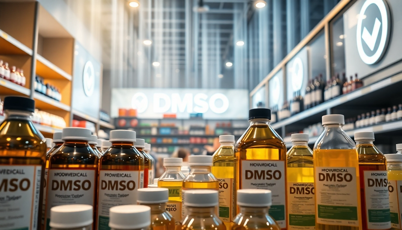 Explore DMSO Store Inc products in an organized, inviting retail space showcasing quality.