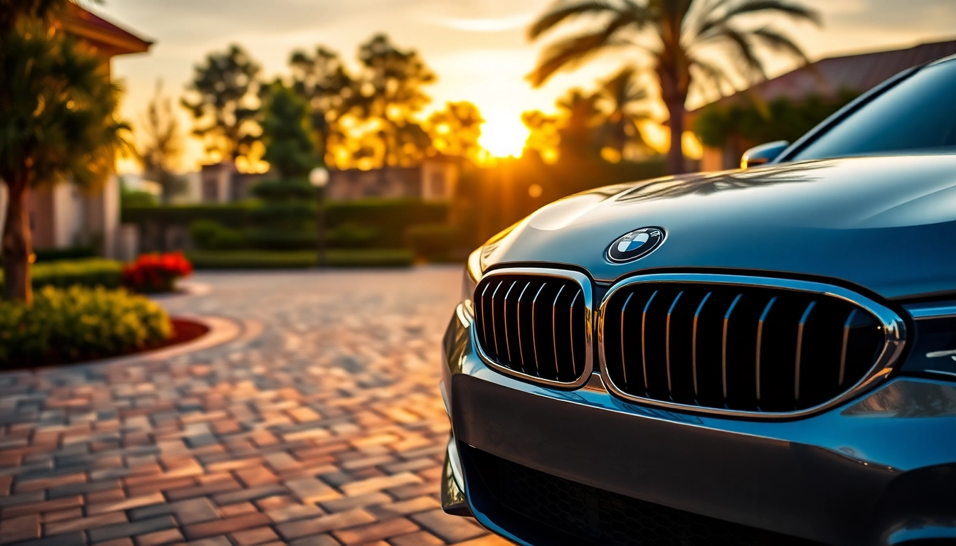 Showcase of a Luxury BMW car highlighting its elegance and design in a refined setting.