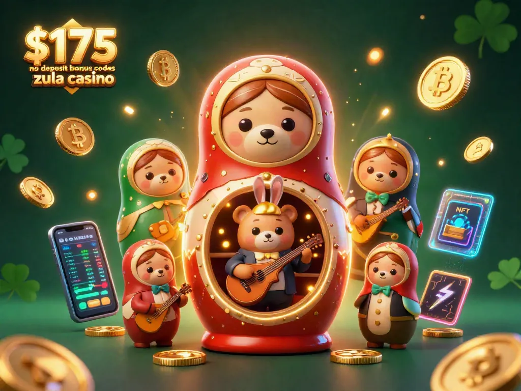 $175 no deposit bonus codes zula casino show joyous 3D bears with casino elements and crypto themes